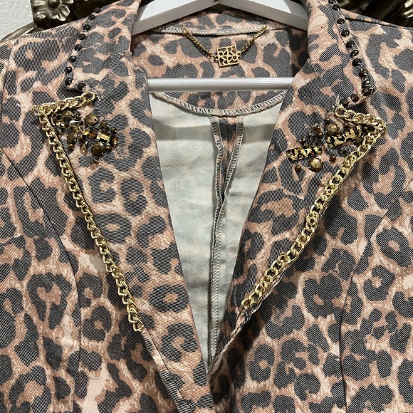 Leopard blazer / women - Picture 6 of 16